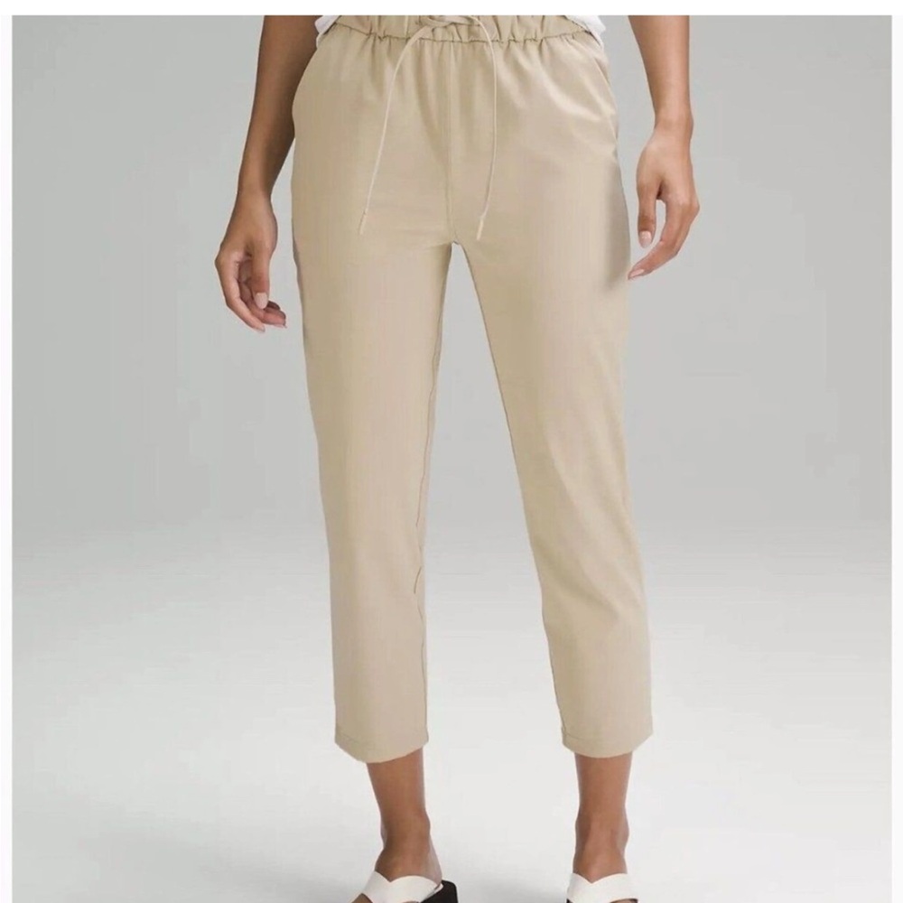 lululemon athletica Straight Leg Pants in Light Beige